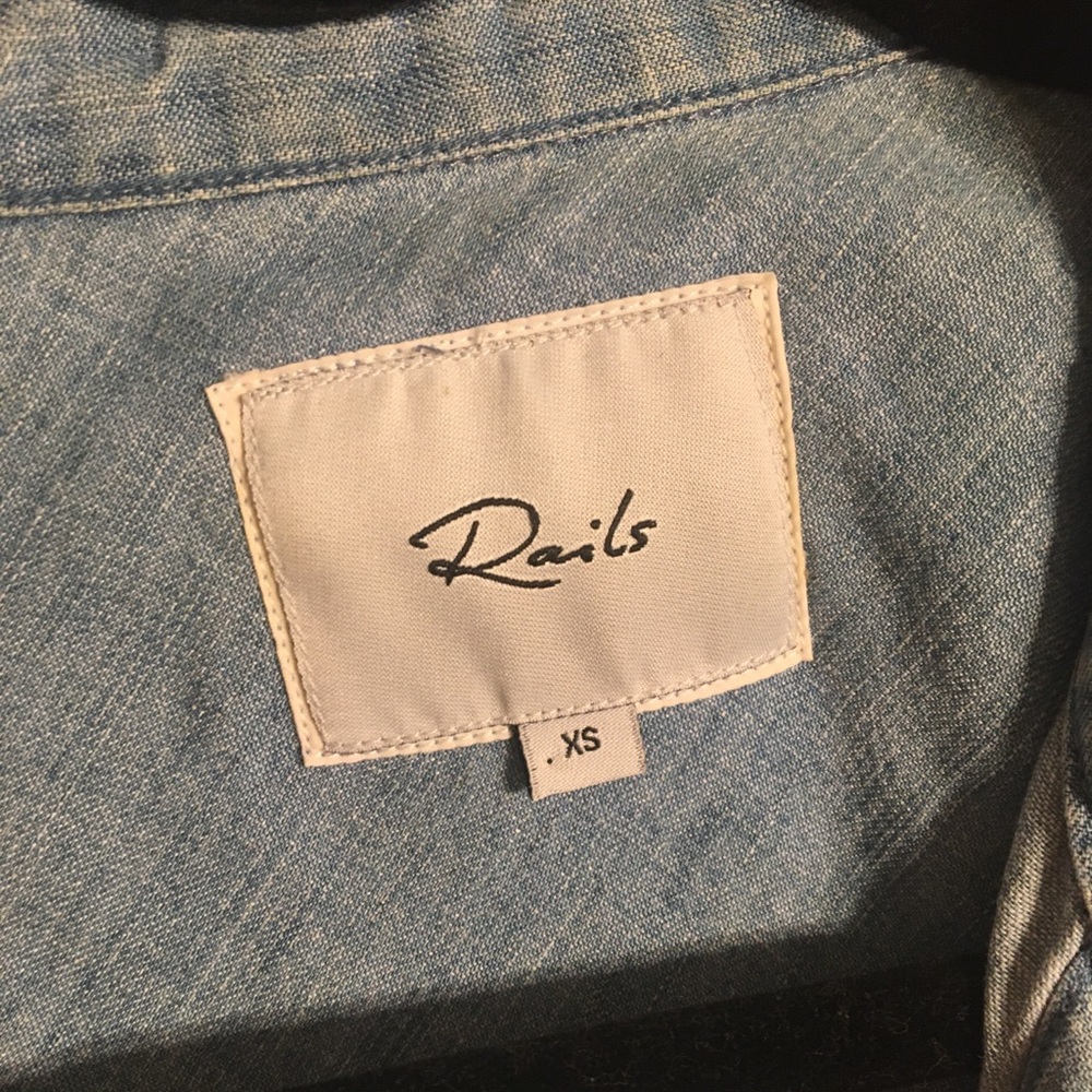 Rails embroidered denim shirt - Picture 4 of 4